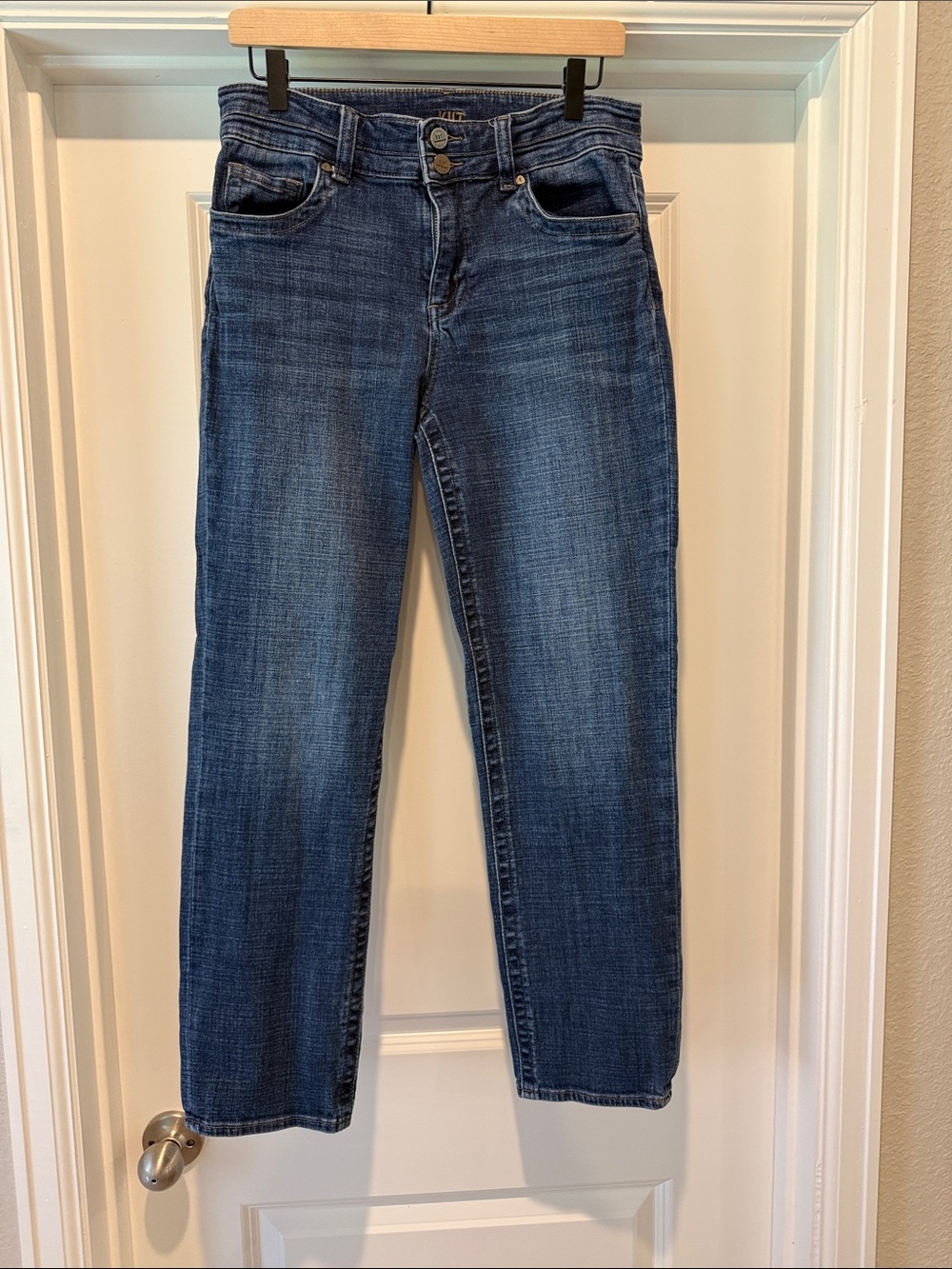 Kut From the Kloth High Rise Straight Leg Jeans Size 10